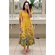Mujer Vestido Midi Vestido de cambio Vacaciones Casual Boho Diario Vestido de verano vestido de primavera Ajuste regular Floral Graphic Manga Corta Cuello Barco Amarillo Verde Claro Rosa Azul cielo
