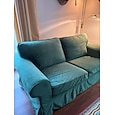 Housse de canapé de 2 places ou housse de canapé-lit Ektorp 2 places avec housses de coussin et housses de dossier protection de meuble lavable Ektorp
