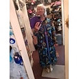 Dames Jas Ademend Kant Geborduurd Elegant Bloemig Formeel Bruiloft Feest Lang Ronde hals Ruim Passend Lange mouw bovenkleding Grijs roze Zwart Bordeaux Zomer Lente