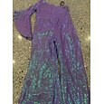Salopettes robe de demoiselle d'honneur longue concours et performance licorne arc-en-ciel juniors robe de bal en sequins avec paillettes brillantes  scintillantes pour 3-16 ans robe à couper le