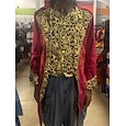 Retro Antiguo Medieval Renacimiento Abrigo Frac Príncipe Vampiros Noble Jacquard Disfraz Hombre Real Steampunk Víspera de Todos los Santos Carnaval Mascarada Carnaval Rendimiento LARP Adulto Chaqueta