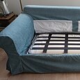 Funda para Sofá de 2 Plazas o Funda de Sofá Cama Ektorp de 2 Plazas con Fundas de Cojines y Fundas de Respaldo Protector de Muebles Lavable Ektorp