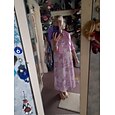 Woman's Twee Delige Jurksets Midi Jurk met Jas Elegante A-lijn Jurk Halve Mouw Feest Semi-formeel Bloemen Grafische Print V-hals Bruiloftsgast Dagelijks Blauw Paars Groen Regular Fit