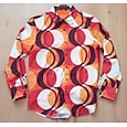 Retro vintage Jaren '70 Hemd Aloha-shirt Hippie Meetkundig Etnisch Kostuum Voor heren Maskerade Feest Alledaagse kleding Prideparade Volwassenen Hemd