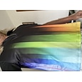 Voor heren Regenboog Poloshirts met rits Golfshirt Korte mouw Poloshirt Overhemden met kraag Casual Vakantiekleding Rave-kleding Feestoutfits 3D-afdrukken Polo met kwartrits Regenboog