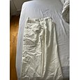 Pour des hommes Costumes en lin Mariage à la plage Blanche Printemps, Automne, Hiver, Été Costume / Tailleur Revers Cranté Couleur Unie Coupe Standard 2 pièces Simple Boutonnage Deux Boutons