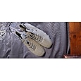 heren groene casual high-top imitatieleren sneakers – lichtgewicht ademende handgestikte veterschoenen voor buitenactiviteiten