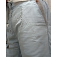 Voor heren Korte broek Linnen korte broek Zomer korte broeken Strandshorts Zak Trekkoord Elastische taille Kleurenblok Comfort Ademend Volledige lengte Casual Dagelijks Feestdagen Vakantie Modieus