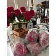 Lot de 6 bouquets de géraniums artificiels pour la décoration extérieure, fleurs en soie résistantes aux UV, aspect réaliste, idéales pour la porte d'entrée, le jardin, le porche, les jardinières, la