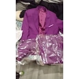 Voor heren Blazer + vest + pantalon Blazer Vest Set liiketoiminta Cocktailparty Bruiloft 3-delig Modieus Casual Lente Herfst Polyester Effen Zak Knop Comfortabel Enkele rij knopen Blazer Donkergrijs