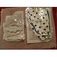 Foulard magnétique pour femme en polyester et fausses perles, design multicolore tendance, idéal au quotidien, en voyage et en vacances