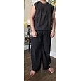 Homme Pantalons en Lin Pantalons Pantalon décontracté Pantalon d'été Pantalons Amples Cordon de serrage Poche Avant Jambe Droite Uni Confort Doux Longueur complète Plage Salle de sport Yoga Mode
