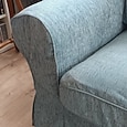 Funda para Sofá de 2 Plazas o Funda de Sofá Cama Ektorp de 2 Plazas con Fundas de Cojines y Fundas de Respaldo Protector de Muebles Lavable Ektorp