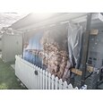 Rideau d'intimité extérieur imperméable, rideaux de terrasse coulissants, rideaux de pergola à œillets paysage forestier 3D pour tonnelle, balcon, porche, fête, 1 panneau