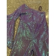Salopettes robe de demoiselle d'honneur longue concours et performance licorne arc-en-ciel juniors robe de bal en sequins avec paillettes brillantes  scintillantes pour 3-16 ans robe à couper le