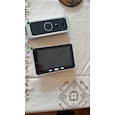 Cámara de timbre con monitor portátil, alertas de reconocimiento humano activo, funciona con batería