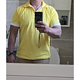 Voor heren Golfshirt Golf Polo's Shirts Casual Werk Revers Korte mouw Basic Modern Kleurenblok Hert Lapwerk Geborduurd Lente zomer Normale pasvorm blauw Wijn Waterblauw Spijkerbroekblauw Donkergrijs