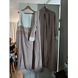 Tweedelig Strak kolom Tot de enkel Bruiloft gast jurk Moeder van de bruid jurk Mouwloos Met sieraad Elegant Bruiloft gast Bruiloft Kerk (83 Stretchstof met Appliqués