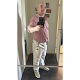 Voor heren Overhemd Linnen overhemd Zomer overhemd Strand Kleding Overhemd met knopen Effen Casual Dagelijks Zwart Wit Blozend Roze Groen Lange mouw Kraag Lente zomer Kleding