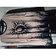 Camiseta Boho para mujeres Gráfica Vikinga Bohemia Vintage Moda Vintage Manga Larga Cuello Redondo Tops Regulares Diarios Fin de Semana Impresión Negra Primavera Otoño Invierno