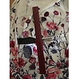 Damen Radtrikot Blumenmuster Kurzarm Fahhrad Trikot Oberteil mit 3 Gesäßtaschen Mountainbike MTB Straßenradsport Schnelltrocknend Reflektierende Streifen Rückentasche Feuchtigkeitsableitend Sport
