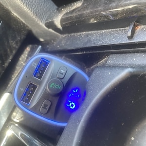 Elenxs T25 Car FM Transmitter Car Charger Bluetooth MP3 Player Intelligent  Voice Navigation 12-24 V