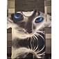 Cat Casual Mens 3D Shirt | Black Summer Cotton | Men'S Tee Graphic Animal Round Neck Gray 3D Print Plus Size Street Daily Short Sleeve Clothing Apparel