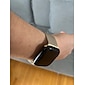 حزام إلى Apple Watch 49 مم 45 مم 44 مم 42 مم 41 مم 40 مم 38 مم Ultra SE Series 8 7 6 5 4 3 2 1 ستانلس ستيل إستبدال حزام نساء مشبك مغناطيسي قابل للتعديل عقدة ميلانزية معصمه