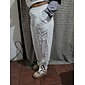 Women's Pants Trousers Cotton And Linen Dark Yellow Black White Fashion Casual Daily Side Pockets Cut Out Full Length Comfort Plain S M L XL 2XL