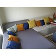 strekkovertrekksseksjon sofadeksel ensfarget vaskbar møbelbeskytter for barn, kjæledyr passer til lenestol / loveseat / 3-seters / 4-seters / l-sovesofa