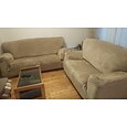 Funda de sofá elástica de terciopelo elástico, para sofá seccional, sillón, sofá de dos plazas, burdeos, rojo, 4 o 3 plazas, en forma de L, color liso, suave y duradera