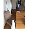 Housse de chaise de salle à manger housse de siège de chaise extensible en daim hydrofuge doux couleur unie durable lavable protecteur de meubles pour la fête de la salle à manger