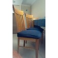 2 uds funda de asiento para silla de comedor funda elástica para silla negro suave liso color sólido duradero protector de muebles lavable para fiesta de comedor
