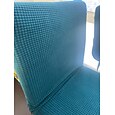Stretch-Barhockerbezug, Thekenhocker, Kneipenstuhl-Schonbezug, Burgunderrot/Schwarz, für Esszimmer, Café, Barhocker-Schonbezug, abnehmbarer Möbelstuhl-Sitzbezug, Jacquard-Stoff mit elastischem Boden