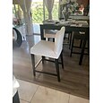 Stretch-Barhockerbezug, Thekenhocker, Kneipenstuhl-Schonbezug, Burgunderrot/Schwarz, für Esszimmer, Café, Barhocker-Schonbezug, abnehmbarer Möbelstuhl-Sitzbezug, Jacquard-Stoff mit elastischem Boden