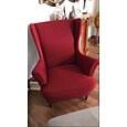 copripoltrona elasticizzata tinta unita copripoltrona con schienale alto copripoltrona in tessuto spandex copripoltrona con schienale alto rosso bordeaux con fondo elastico per soggiorno camera da
