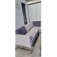 stretch soffa sittdyna överdrag täcka elastisk soffa fåtölj loveseat 4 eller 3 sits grå enkel solid mjuk tålig tvättbar