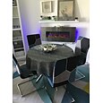 Funda elástica para silla de cocina, funda para asiento de silla eláctica para comedor, fiesta de hotel, suave, duradera, lavable