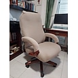Funda para silla de oficina para computadora, silla para juegos, silla elástica, funda protectora para muebles lavable duradera de color sólido liso
