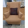 stretch wing stol överdrag med sits överdrag spandex sofföverdrag wingback fåtölj klädsel solid möbelskydd för vardagsrum strandmon stol överdrag
