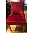 stretch matstolsöverdrag fåtöljöverdrag återanvändbar wingback sidostol vinröd sammetsöverdrag accent stolsöverdrag för matsal bankett heminredning