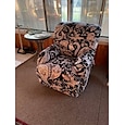 Stretch-Bezüge für Relaxsessel, Schonbezug mit Grafikdruck, rutschfester Spannbezug, Sofa-Möbelschutz mit elastischer Unterseite (beinhaltet 1 Rückenlehnenbezug, 1 Sitzbezug, 2 Armlehnenbezüge)