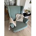 stretch wing stol överdrag med sits överdrag spandex sofföverdrag wingback fåtölj klädsel solid möbelskydd för vardagsrum strandmon stol överdrag