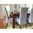 Velvet Dining Chair Covers, Burgundy Stretch Chair Cover, Spandex High back Chair Protector Covers Seat Slipcover with Elastic Band for Dining Room,Wedding, Ceremony, Banquet