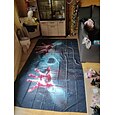 Halloween Dekorationen Monster Urlaub Wandteppich Kunst Dekor Decke Vorhang Picknick Tischdecke hängend Zuhause Schlafzimmer Wohnzimmer Wohnheim Dekoration psychedelisch blutige Hand Zombie Spuk