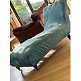 stretch fluwelen chaise longue hoes stoel hoes elastisch zwart voor slaapkamer woonkamer zacht duurzaam wasbaar