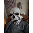 halloween helhuvudskallemask, hjälm med rörlig käke, skrämmande realistisk halloweenmask för vuxna kostymer, call of duty maskleksak, halloween skelettdekoration