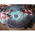Halloween Dekorationen Monster Urlaub Wandteppich Kunst Dekor Decke Vorhang Picknick Tischdecke hängend Zuhause Schlafzimmer Wohnzimmer Wohnheim Dekoration psychedelisch blutige Hand Zombie Spuk