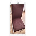 Housse de chaise de salle à manger housse de siège de chaise extensible en daim hydrofuge doux couleur unie durable lavable protecteur de meubles pour la fête de la salle à manger