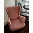 fluwelen stretch wingback stoel hoes vleugel stoel kussenovertrekken spandex stof wingback fauteuil hoezen met elastische bodem voor woonkamer slaapkamer decor